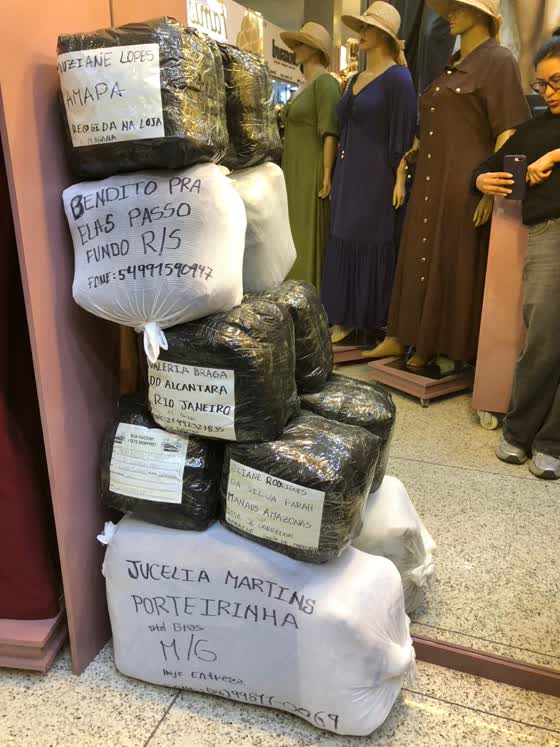 Pedidos pro Brasil